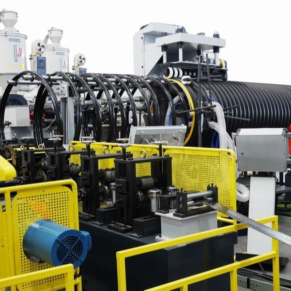 Le mur de double de HDPE a ridé la structure en spirale du millimètre 800Mpa de la machine 3000 d'extrusion de tuyau